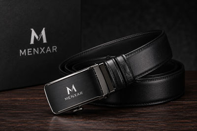 Menxar Men's Reversible Leather Belt